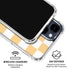 Yellow and White Checkerboard iPhone 15 Clear Case